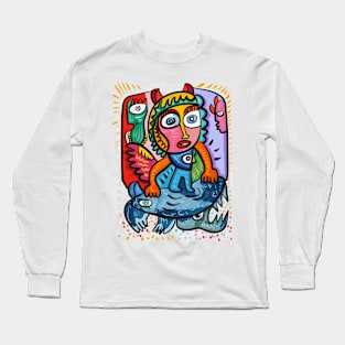 Tarot Character Graffiti Long Sleeve T-Shirt